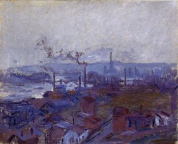 Claude Oscar Monet : View of Rouen from the Cote Sainte-Catherine